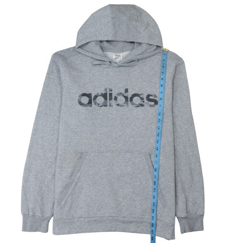 Mens UK Size L adidas Grey Pullover Hoodie