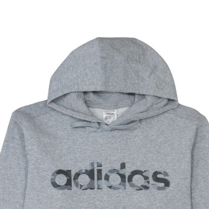 Mens UK Size L adidas Grey Pullover Hoodie