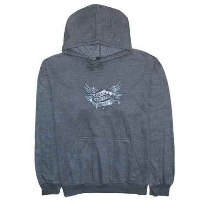 Mens UK Size L Orange County Choppers Grey Pullover Hoodie