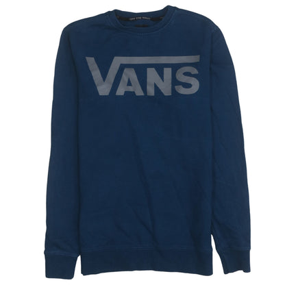 Mens UK Size XS VANS Blue Pullover Sweatshirt