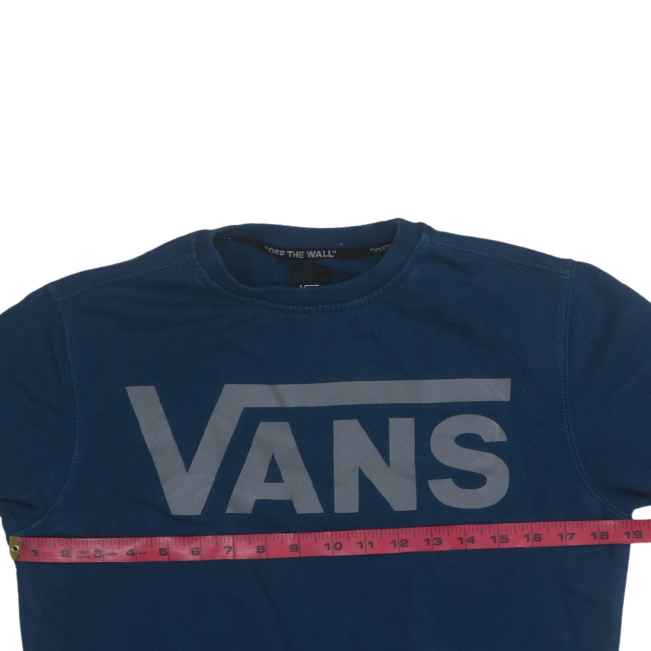 Mens UK Size XS VANS Blue Pullover Sweatshirt