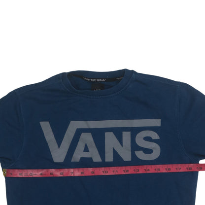 Mens UK Size XS VANS Blue Pullover Sweatshirt