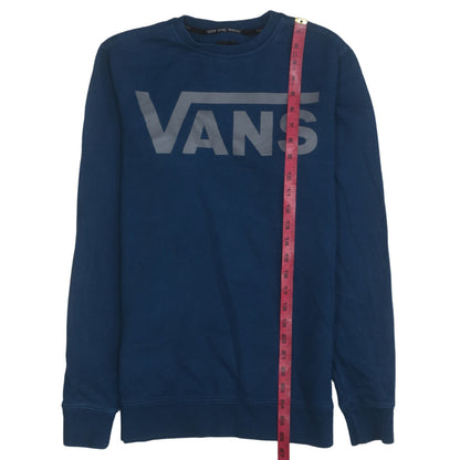 Mens UK Size XS VANS Blue Pullover Sweatshirt