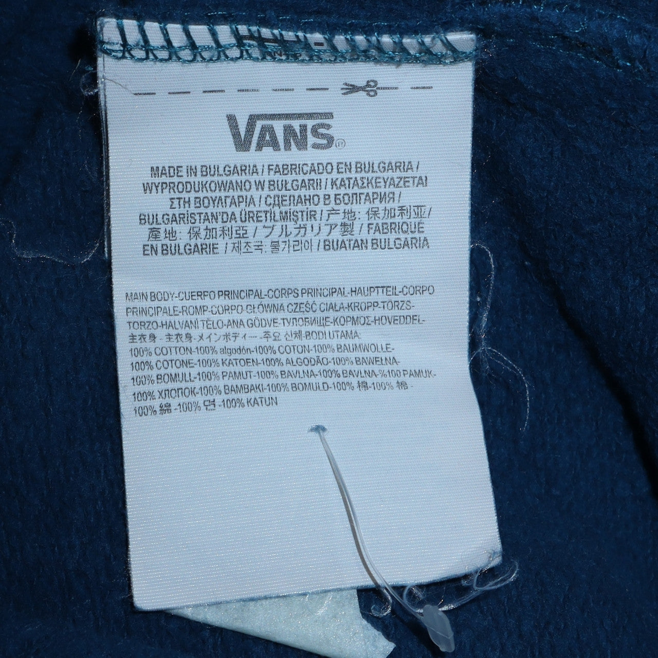 Mens UK Size XS VANS Blue Pullover Sweatshirt