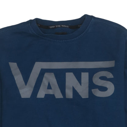 Mens UK Size XS VANS Blue Pullover Sweatshirt
