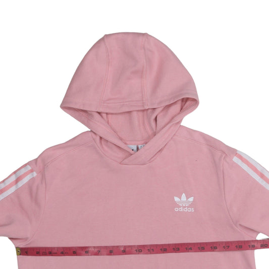 Adidas Girls Pink Pullover Hoodie 13-14 Years Long Sleeve Sportswear