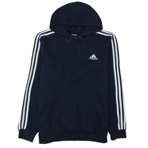 Mens UK Size M adidas Blue Pullover Hoodie