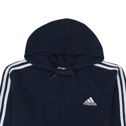 Mens UK Size M adidas Blue Pullover Hoodie