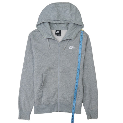 Mens UK Size XS Nike Grey Full Zip Hoodie