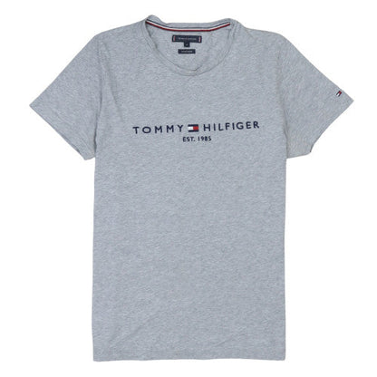 Tommy Hilfiger Men's Grey Crew Neck Short Sleeve T-Shirt M