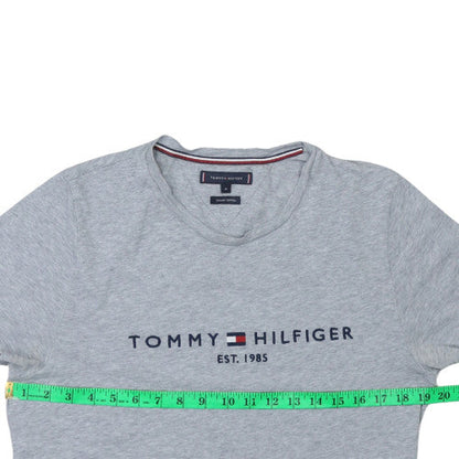 Tommy Hilfiger Men's Grey Crew Neck Short Sleeve T-Shirt M