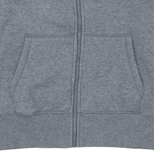 Mens UK Size 2XL Reebok Grey Full Zip Hoodie