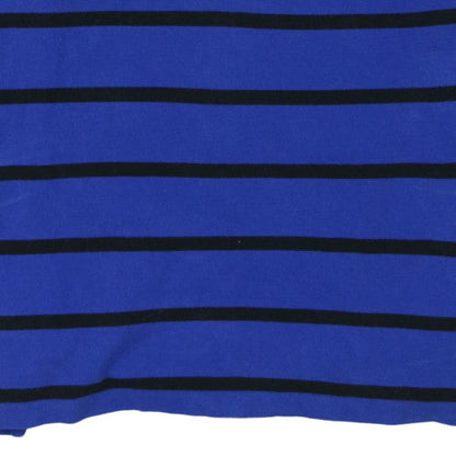 Ralph Lauren Men's Blue Striped Long Sleeve Polo Shirt 2XL
