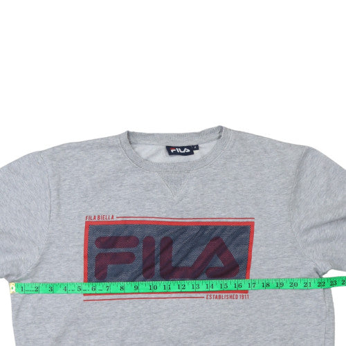 Womens UK Size M FILA Grey Pullover Sweatshirt