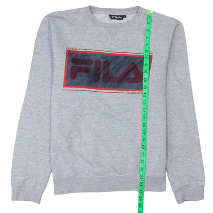 Womens UK Size M FILA Grey Pullover Sweatshirt