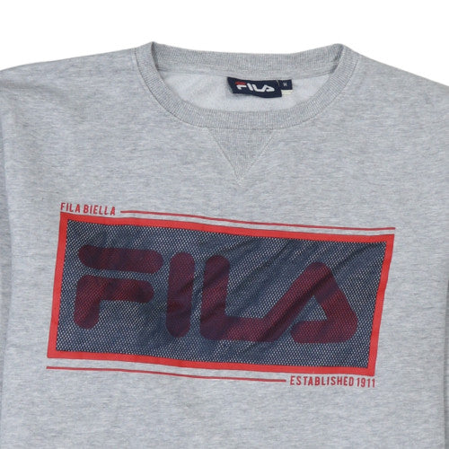 Womens UK Size M FILA Grey Pullover Sweatshirt