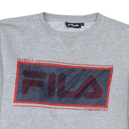 Womens UK Size M FILA Grey Pullover Sweatshirt