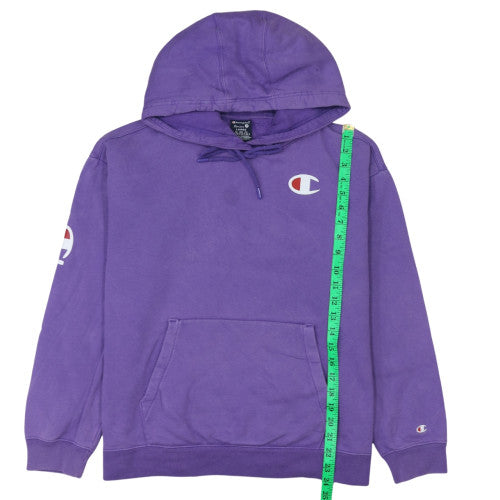 Womens UK Size L Champion Purple Pullover Hoodie