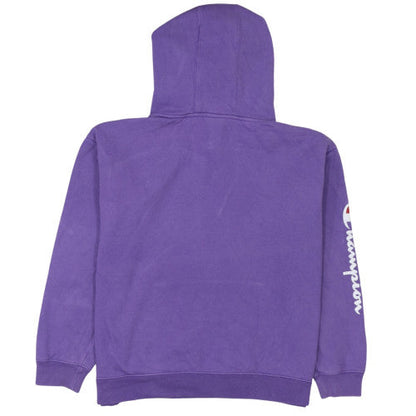 Womens UK Size L Champion Purple Pullover Hoodie