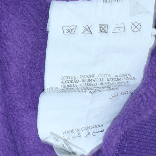 Womens UK Size L Champion Purple Pullover Hoodie