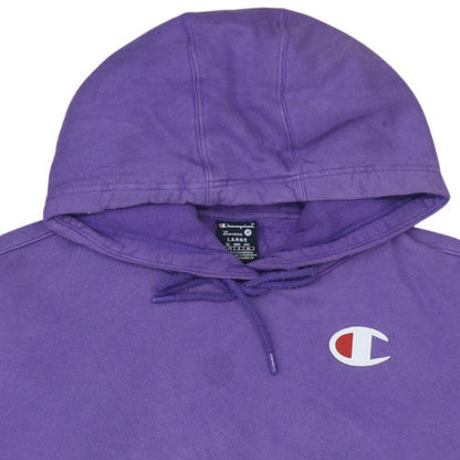 Womens UK Size L Champion Purple Pullover Hoodie