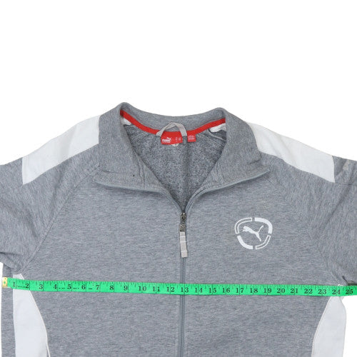 Mens UK Size M PUMA Grey Full Zip Sweatshirt