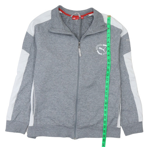 Mens UK Size M PUMA Grey Full Zip Sweatshirt