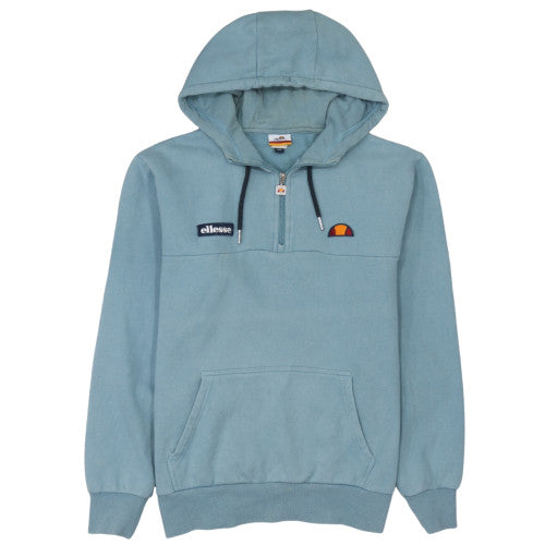 Mens UK Size XL ellesse Blue 1/2 Zip Hoodie
