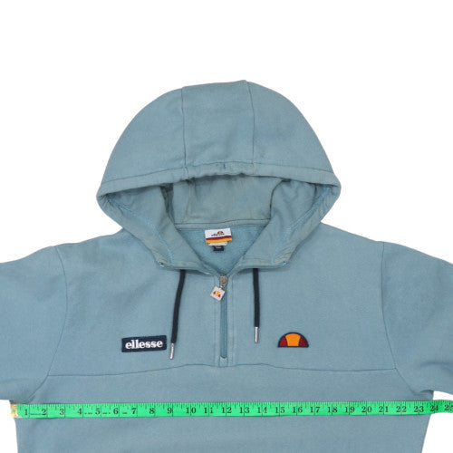 Mens UK Size XL ellesse Blue 1/2 Zip Hoodie