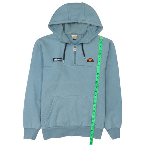 Mens UK Size XL ellesse Blue 1/2 Zip Hoodie