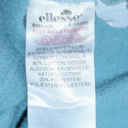 Mens UK Size XL ellesse Blue 1/2 Zip Hoodie