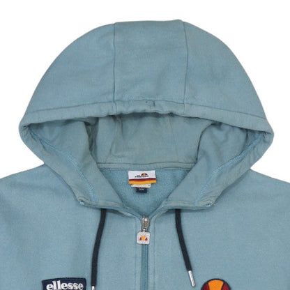 Mens UK Size XL ellesse Blue 1/2 Zip Hoodie