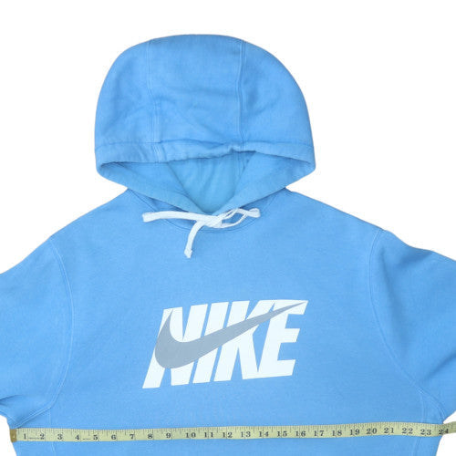 Mens UK Size M Nike Blue Pullover Hoodie