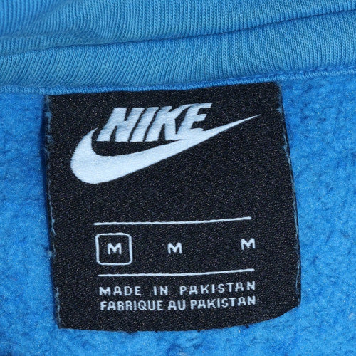 Mens UK Size M Nike Blue Pullover Hoodie