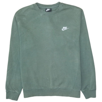 Mens UK Size M Nike Green Pullover Sweatshirt