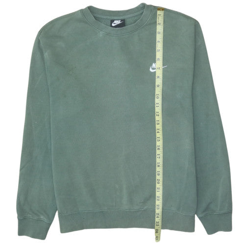 Mens UK Size M Nike Green Pullover Sweatshirt
