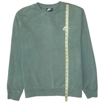 Mens UK Size M Nike Green Pullover Sweatshirt