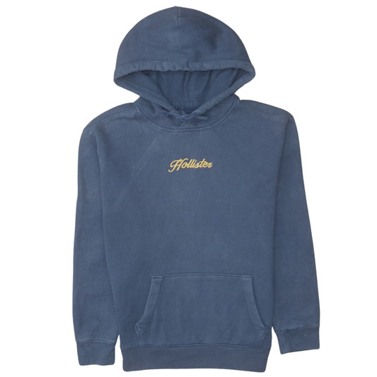 Mens UK Size XS Hollister Blue Pullover Hoodie