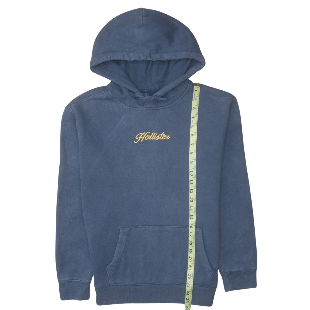 Mens UK Size XS Hollister Blue Pullover Hoodie