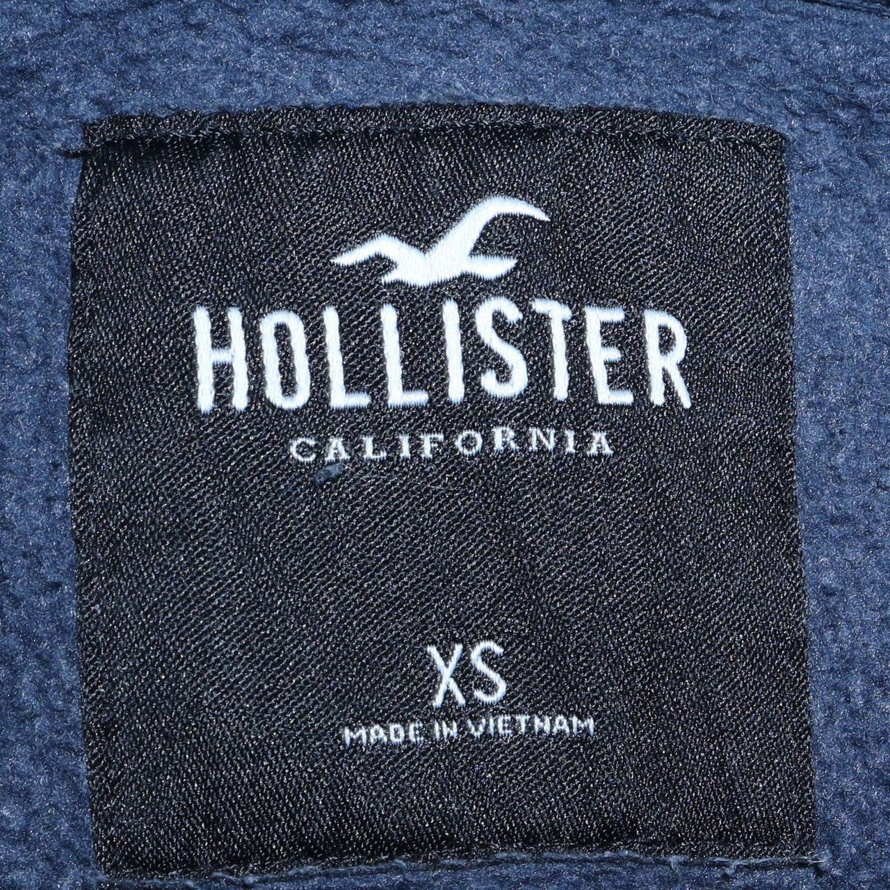 Mens UK Size XS Hollister Blue Pullover Hoodie