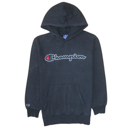 Mens UK Size L Champion Black Pullover Hoodie