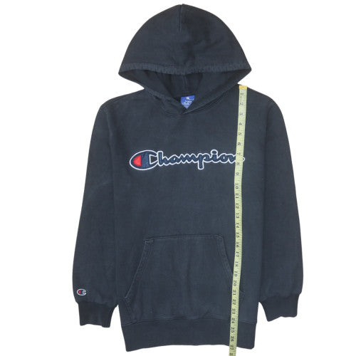 Mens UK Size L Champion Black Pullover Hoodie
