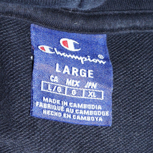 Mens UK Size L Champion Black Pullover Hoodie