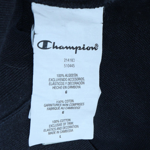 Mens UK Size L Champion Black Pullover Hoodie