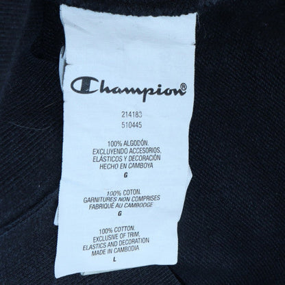 Mens UK Size L Champion Black Pullover Hoodie