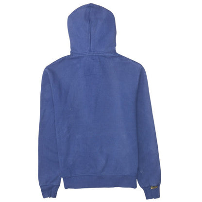 Mens UK Size M Superdry Blue Pullover Hoodie