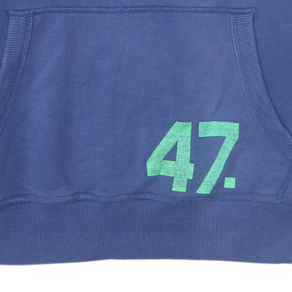 Mens UK Size M Superdry Blue Pullover Hoodie