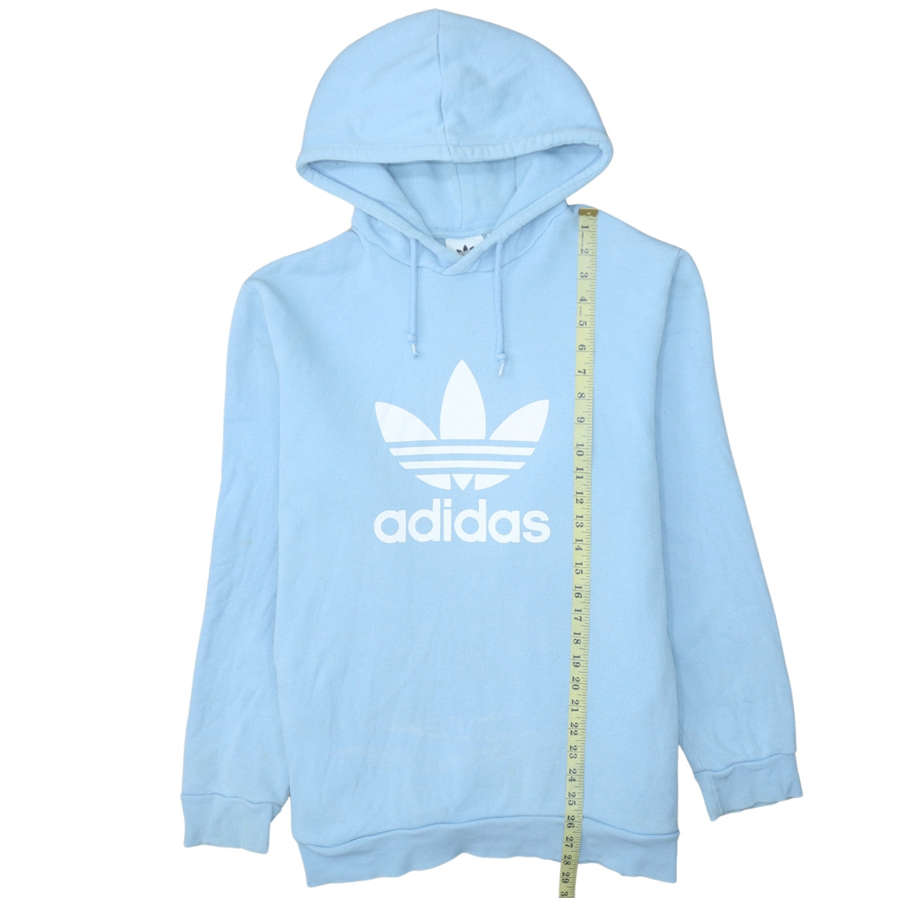 Mens UK Size L adidas Blue Pullover Hoodie