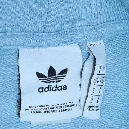 Mens UK Size L adidas Blue Pullover Hoodie