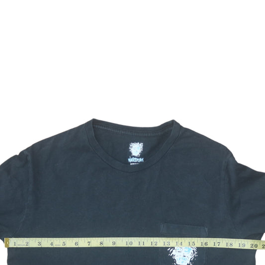 Quiksilver Men’s Black Long Sleeve Graphic Pocket T-Shirt Size S